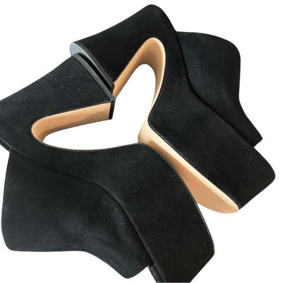 New! Coach Bobi Platform Suede Platform Sandals - Picture 4 of 7